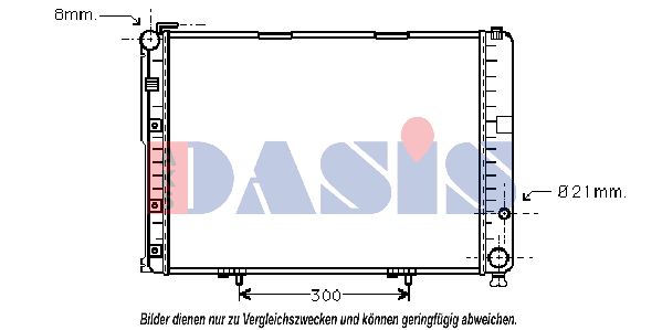 AKS DASIS Jäähdytin,moottorin jäähdytys 120049N